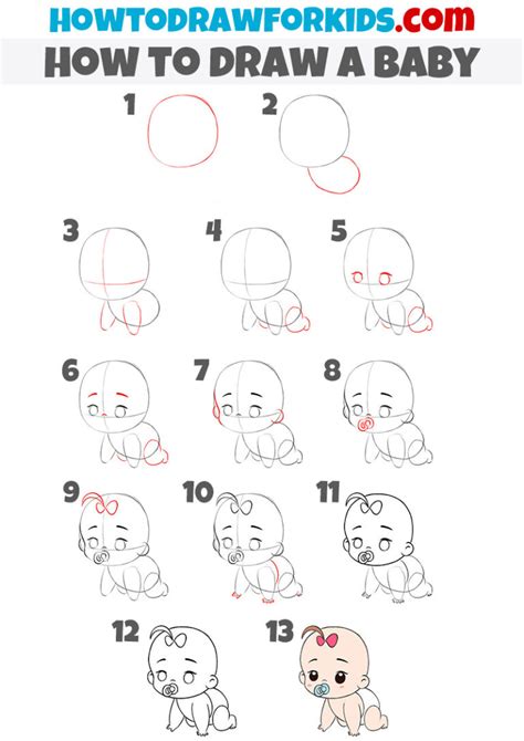 How To Draw A Baby For Kids Easy Drawing Tutorial