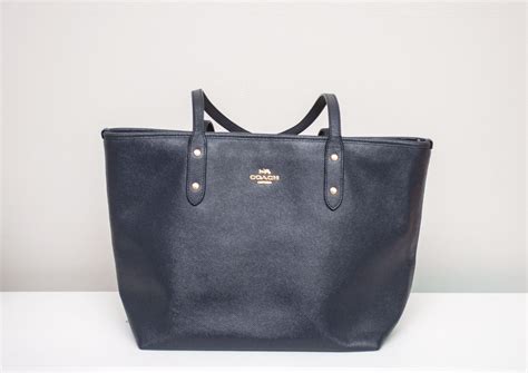 Coach Zip Top Style F58846 City Tote Leather Handbag Purse Shoulder
