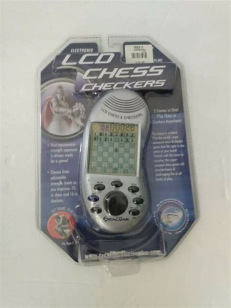 Excalibur Handheld Electronic Talking Lcd Chess Model 375v For Sale