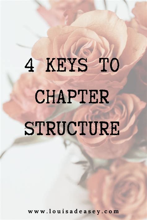 Four Keys To Chapter Structure Louisa Deasey Author