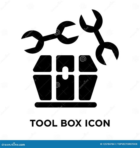 Tool Box Icon Vector Isolated On White Background Logo Concept Stock