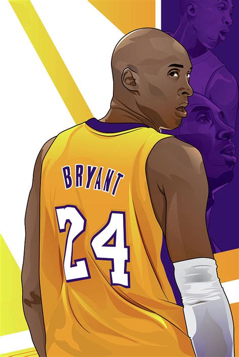 Kobe Bryant Digital Art By Patricia Blanford Pixels