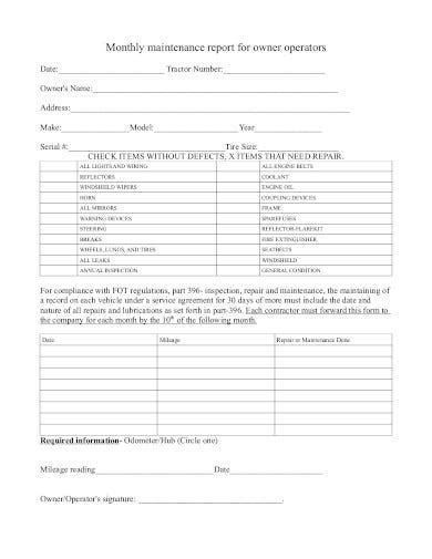 Machine maintenance plan format word pdf report. Website Maintenance Report Template - Contoh Gambar Template