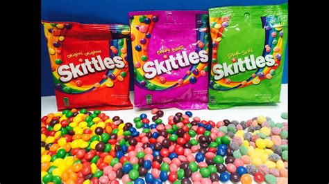 Skittles Candy Sour And Berry Bag Opening Youtube