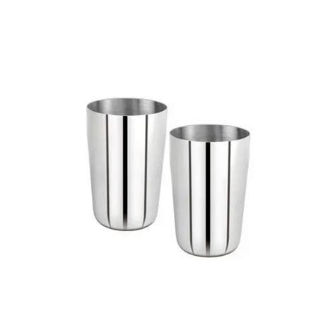 Round 300 Ml Stainless Steel Glass For Home At Rs 27piece In