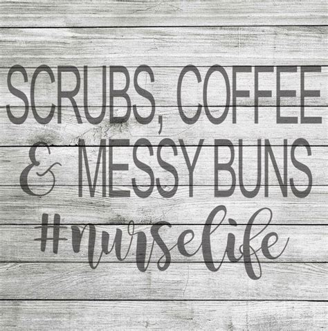Autumn monograms svg bundle 15 designs. Scrubs Coffee & Messy Buns nurselife SVG and JPEG | Etsy ...