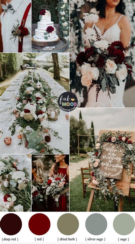 Rust Color Combinations For Autumn Wedding In 2020 Sage