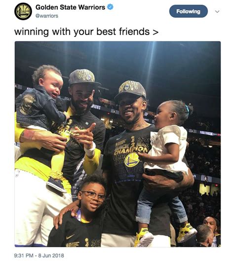 Javale Mcgees Adorable Baby Cried Through The Entire Warriors Trophy