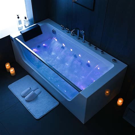 Hot Sale Luxury Bathroom Walk In Air Jet Acrylic Whirlpool Glass Side Skirt Hydromassage Bathtub