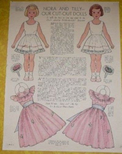 10 Nora And Tilly Paper Doll Pages Womens And Home Mag Paper Dolls