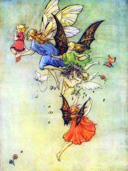 Public Domain Vintage Fairy Cluster Free Vintage Illustrations