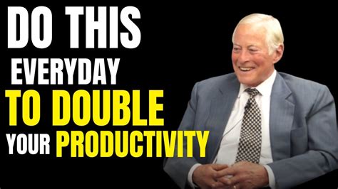 How To Double Your Productivity Brian Tracy Youtube
