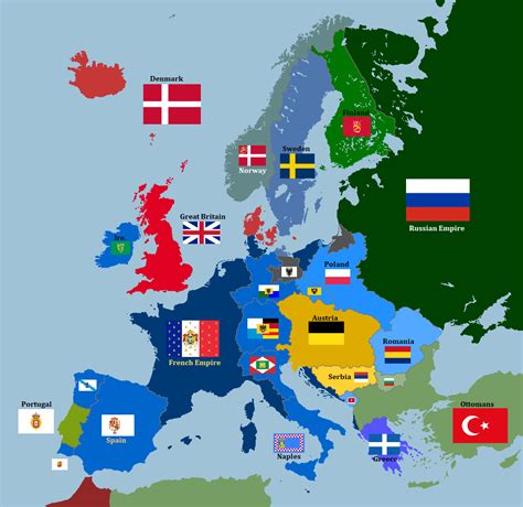 Europe In 1825 Napoleonic Victory Ralternatehistory