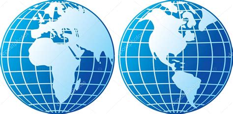 Globe Icon Globes Showing Earth With All Continents World Globe