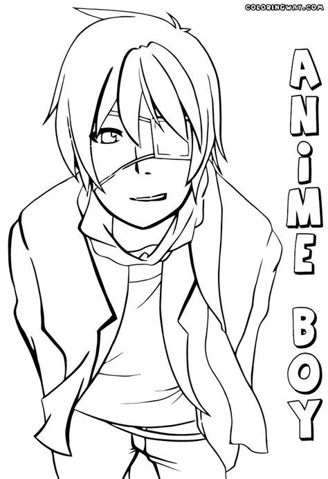 Anime Boy Coloring Pages Coloring Pages To Download And