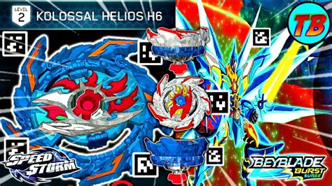 KOLOSSAL HELIOS H6 GAME PLAY 5 OTHER QR CODES BEYBLADE BURST SURGE