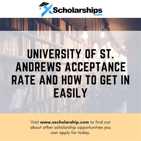 University Of St Andrews Acceptance Rate And How To Get In Easily