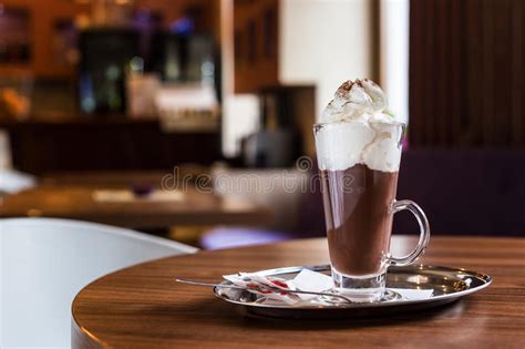 Coffee With Whipped Cream Stock Image Image Of Glass 70945661