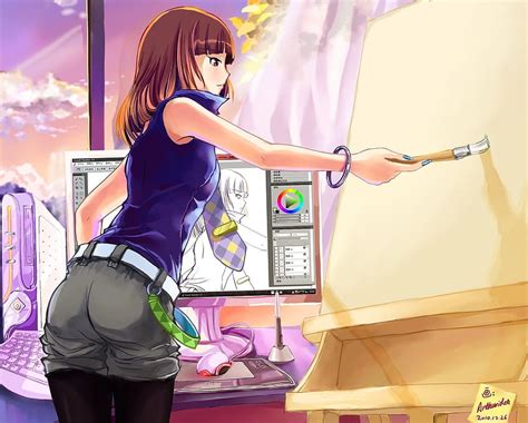 Painter Anime Hd Wallpaper Pxfuel