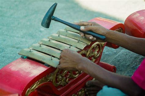 Gamelan Is A Traditional Musical Instrument From Java Stock Image