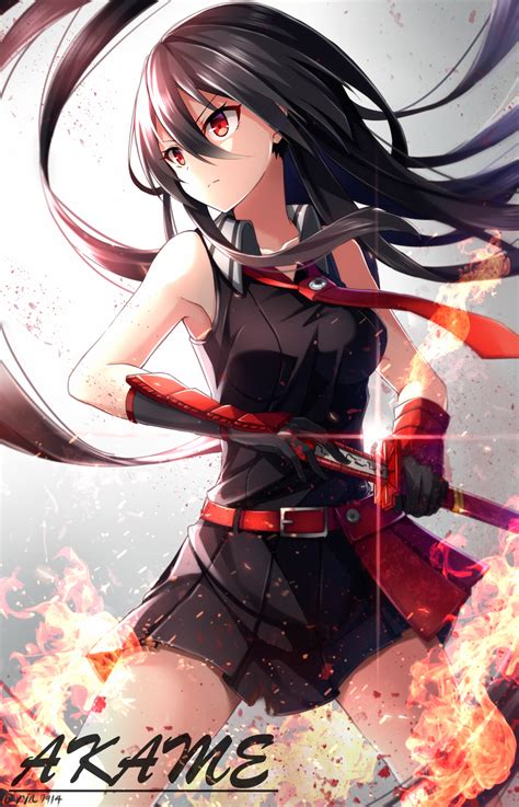 Papel De Parede Ilustração Anime Meninas Anime Arma Katana