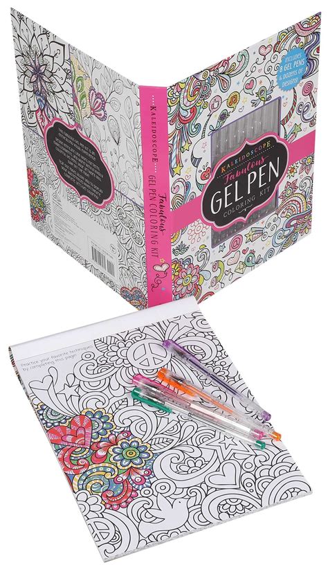 Kaleidoscope Fabulous Gel Pen Coloring Kit Book Summary And Video