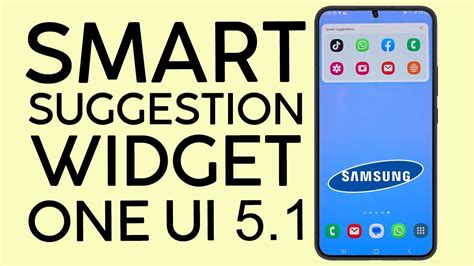 How To Add Smart Suggestion Widget To Samsung Home Screen One Ui 51