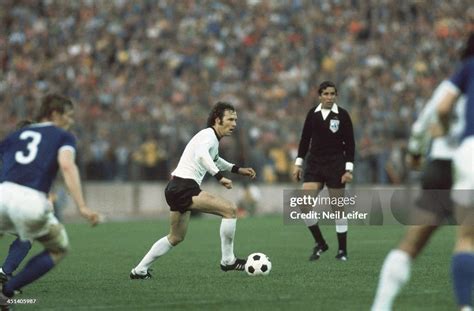 West Germany Franz Beckenbauer In Action Vs East Germany During First