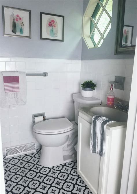 Revamp Your Bathroom With Painted Tile Floors