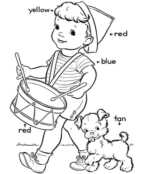 Find & download the most popular kids drum vectors on freepik free for commercial use high quality images made for creative projects. Kindergarten Kids Playing Drum Coloring Page | Coloring Sky