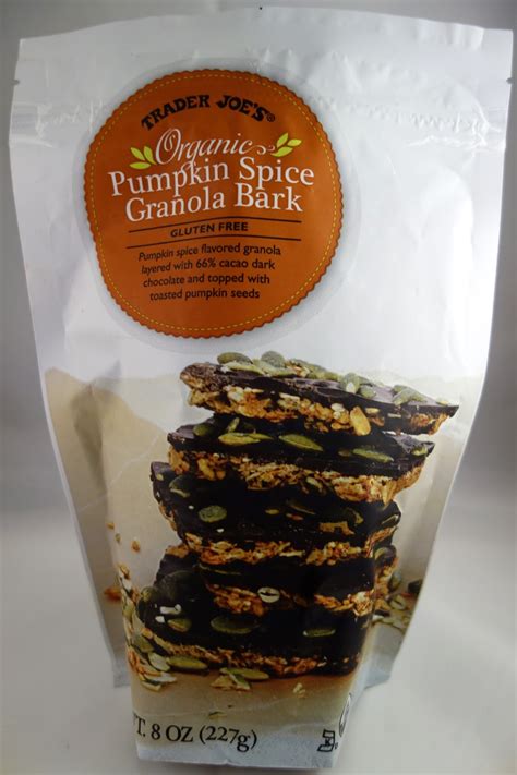 trader joe s organic pumpkin spice granola bark