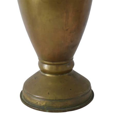 Wwii Trench Art Brass Vase Made From 105mm M14 Spent Tank Shell Casing