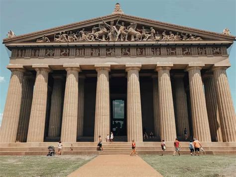 The Parthenon And Athena Statue In Nashville Tennessee