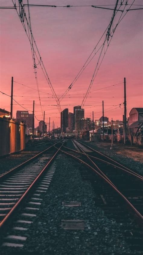 Fotografias City Night Sunset Evening Power Lines Photography Aesthetic