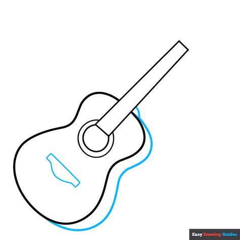 How To Draw An Acoustic Guitar Really Easy Drawing Tutorial