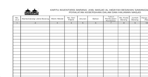 3 Kartu Inventaris Barang Dkm 2012 Pdf Document