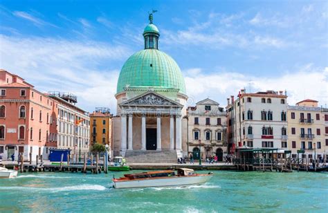 Italy Church Of San Simeone Piccolo In Venice City Daytime Landscape