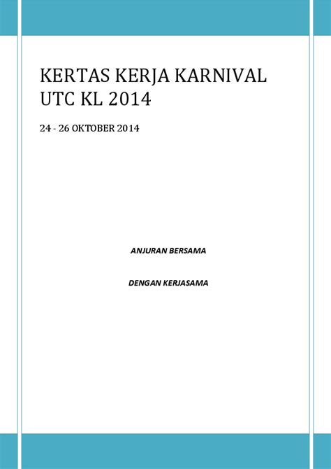 Kertas Kerja Penganjuran Karnival Jualan Kertas Kerja Penganjuran Karnival Jualan Kertas Kerja Karnival Nasyid Sambutan 20 Tahun Al Furqan Tarikh Wesmari