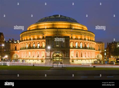 Amphitheatre Red Brick Night Dark Lights Bbc Proms Royal Albert Hall