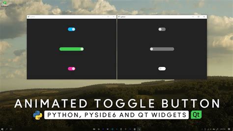 TUTORIAL Animated Toggle Button Python PySide Qt Widgets MODERN GUI Custom Widget