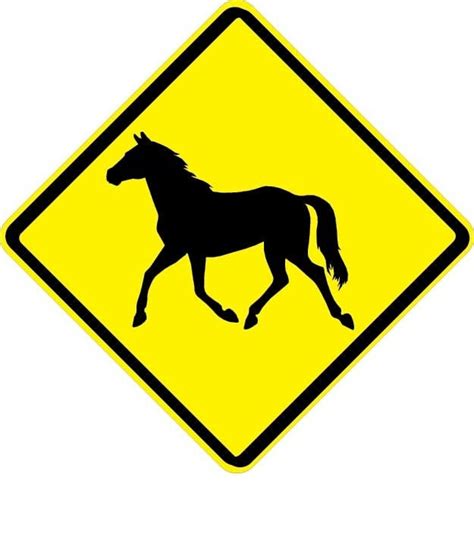 Traffic Signs W11 22 Wild Horse Sign Road Signs