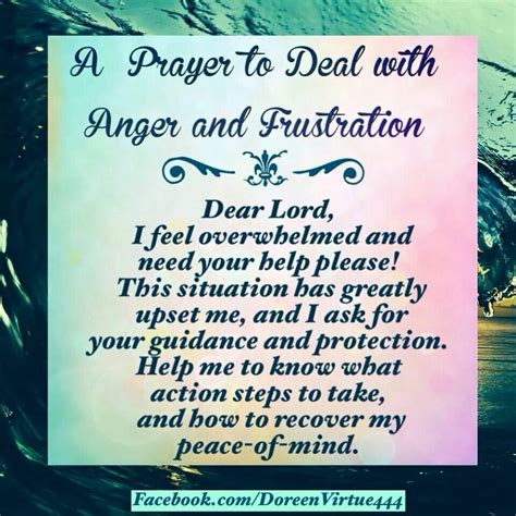 A Prayer To Deal With Anger And Frustration Words Of Wisdom Prayers