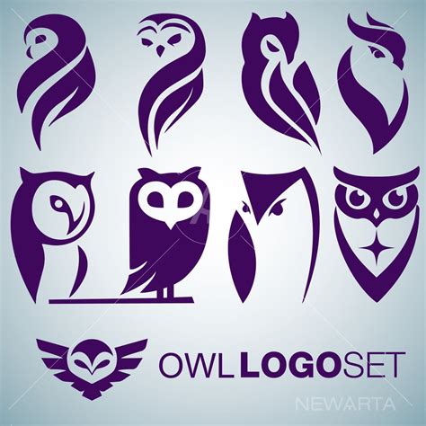 owl logo set - newarta