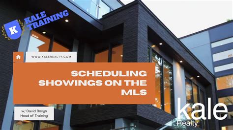 Scheduling Showings On The Mls Youtube