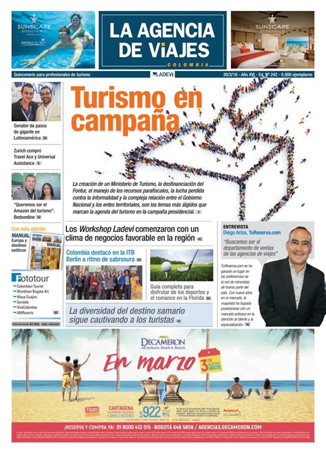 Viajes a lourdes y otros santuarios marianos. La Agencia de Viajes Colombia N° 242 by Ladevi Media ...