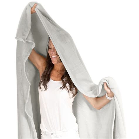 Snug Rug Super Soft Premium Throw Blanket Pebble Grey