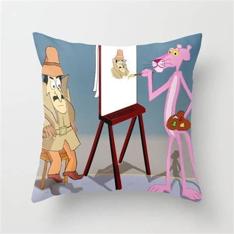 The Pink Panther Throw Pillow By Dano77 Pink Panthers Throw Pillows
