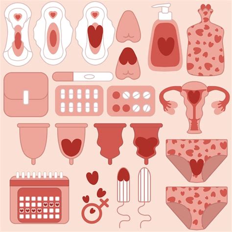 Premium Vector Vector Female Menstruation Set