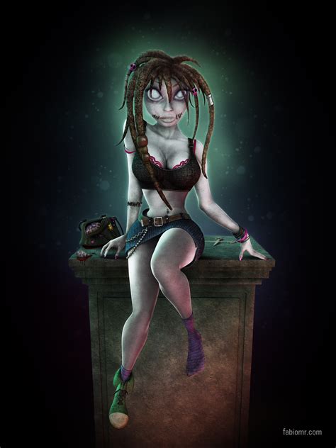Zombie Girl By Fabioragonha On Deviantart