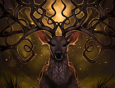 Deer Animal Horn Art Hd Wallpaper Pxfuel